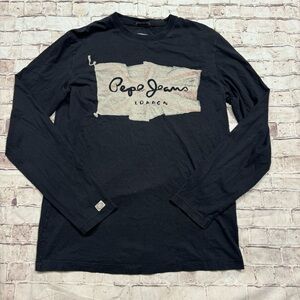 Pepe Jeans London medium long sleeve logo tee shirt